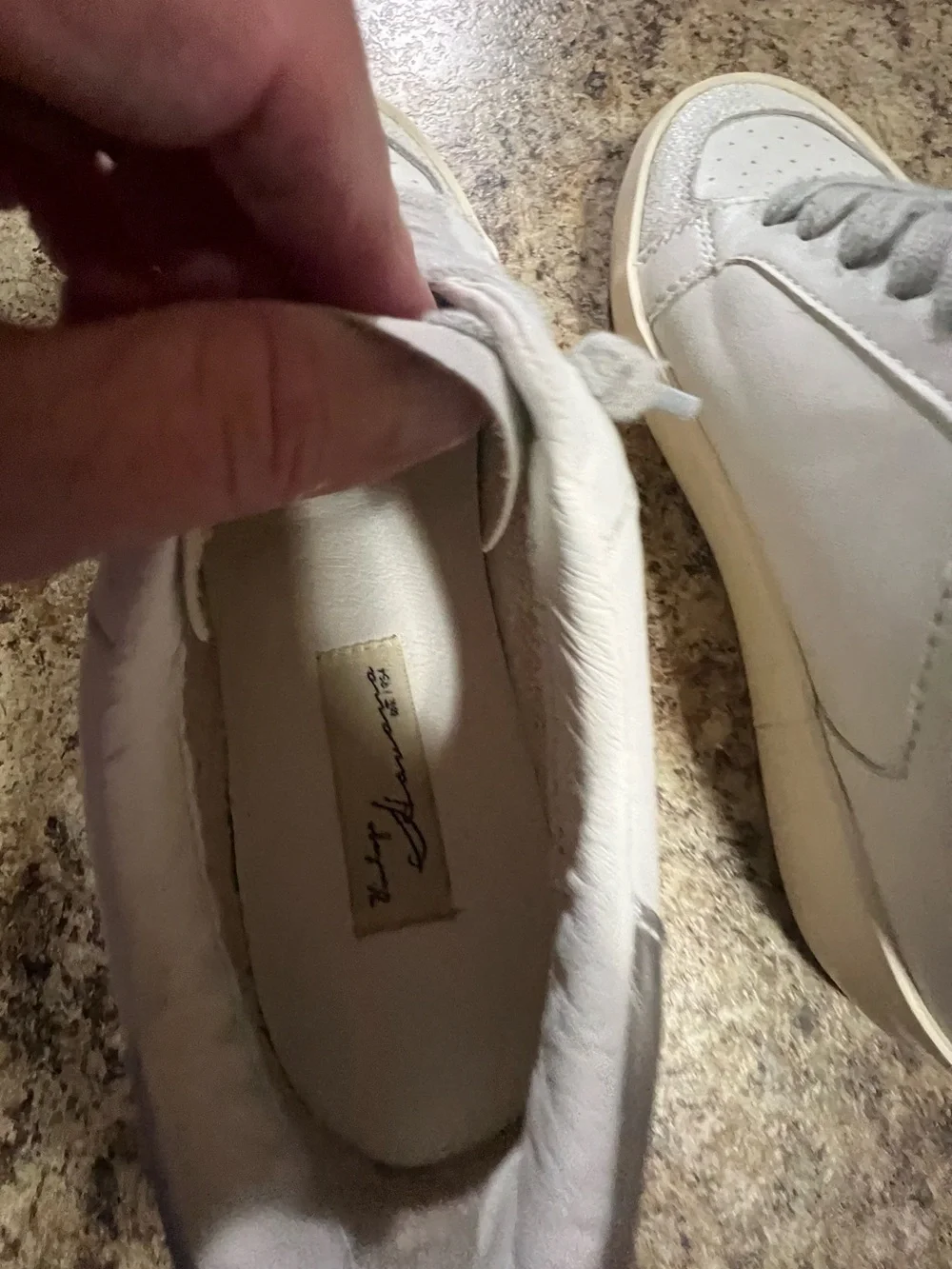 Vintage Havana Lace-Up Sneakers in Light Gray and White